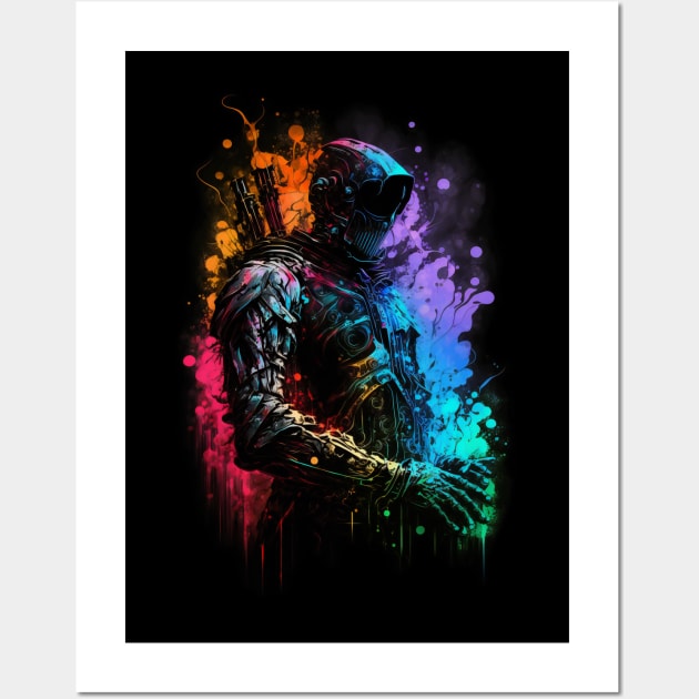 RGB Robot Wall Art by LuneFolk